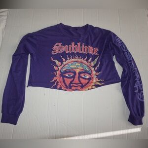 Cropped sublime graphic long sleeve crop 2017